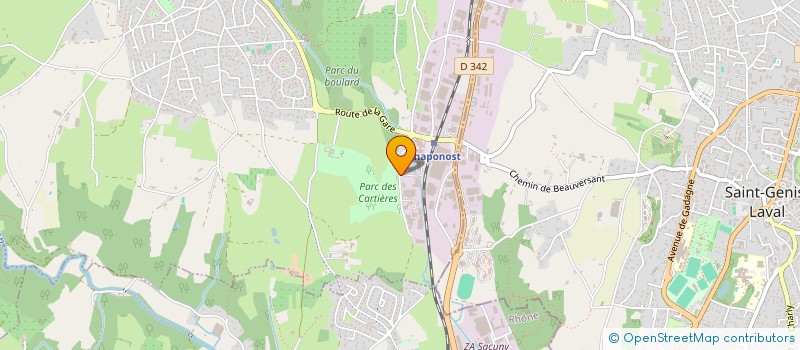 localisation de l'entreprise MONSIEUR KEVIN HUMBEL  CHAPONOST