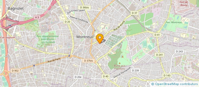localisation de l'entreprise MONSIEUR KEVIN INGREZ à MONTREUIL