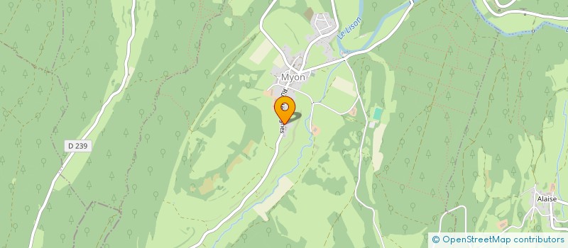 localisation de l'entreprise MONSIEUR KEVIN JACQUINOT  MYON