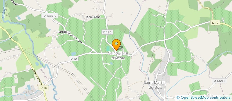 localisation de l'entreprise MONSIEUR KEVIN JAMET  SAINT-CIERS-D'ABZAC