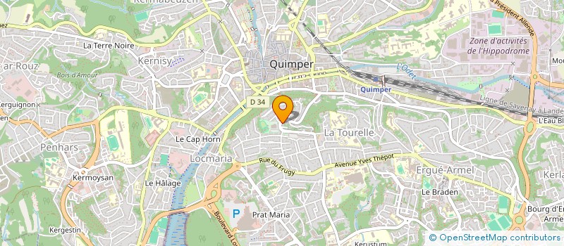 localisation de l'entreprise MONSIEUR KEVIN JAMME à QUIMPER