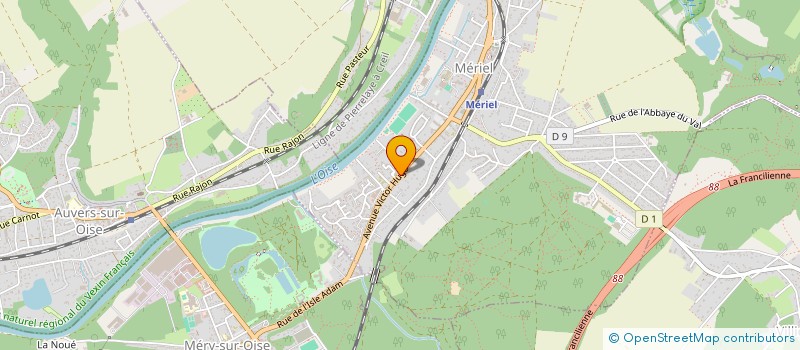 localisation de l'entreprise MONSIEUR KEVIN JEAN CHARLES  AUVERS-SUR-OISE