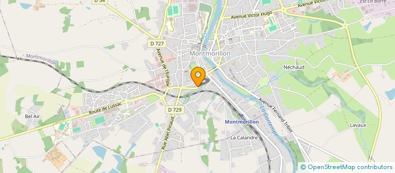 localisation de l'entreprise MONSIEUR KEVIN JEAN-CLAUDE PRANDINI  MONTMORILLON