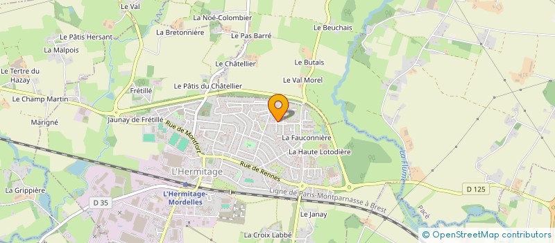 localisation de l'entreprise MONSIEUR KEVIN JOLIVET  L'HERMITAGE