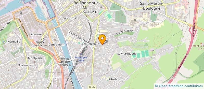 localisation de l'entreprise MONSIEUR KEVIN JOLY  BOULOGNE-SUR-MER