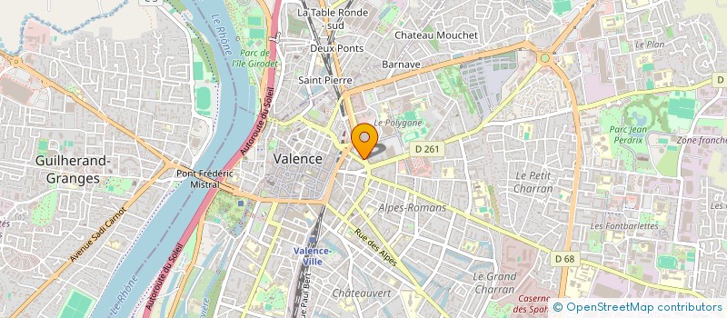 localisation de l'entreprise MONSIEUR KEVIN JOSEPHINE  VALENCE