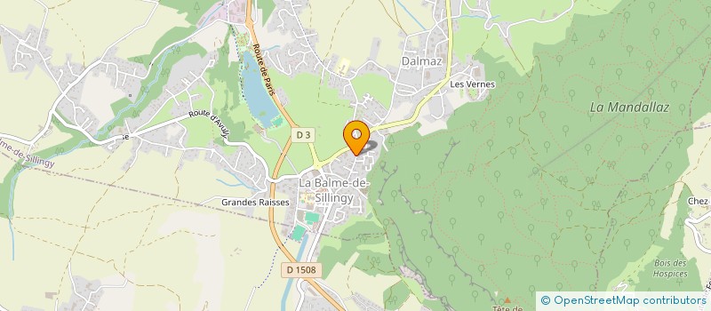localisation de l'entreprise MONSIEUR KEVIN JOUSSEAUME  LA BALME-DE-SILLINGY