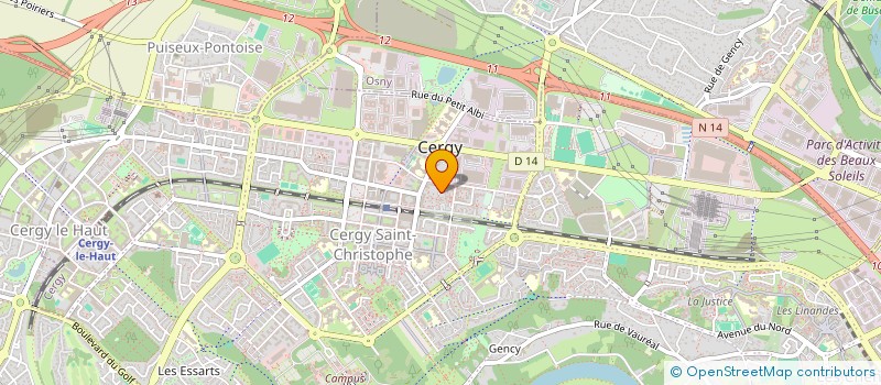 localisation de l'entreprise MONSIEUR KEVIN KALIBO  CERGY