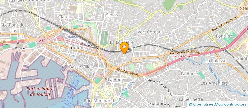 localisation de l'entreprise MONSIEUR KEVIN KERVAREC  TOULON
