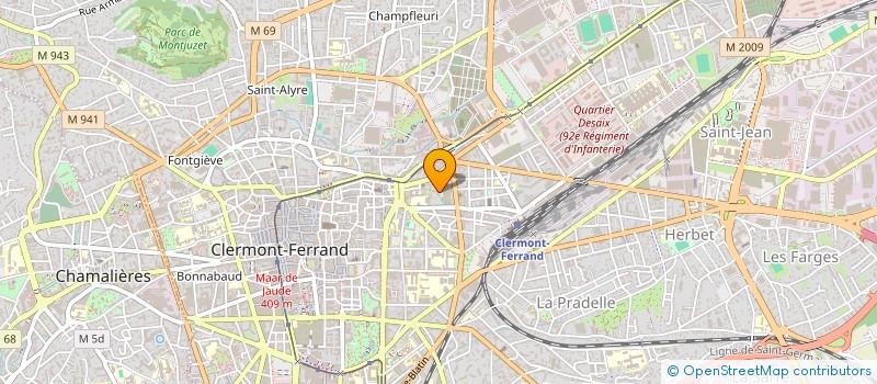 localisation de l'entreprise MONSIEUR KEVIN KEUTCHA  CLERMONT-FERRAND