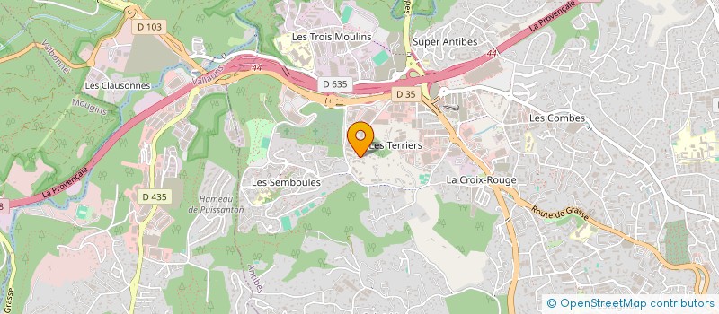 localisation de l'entreprise MONSIEUR KEVIN KHALKHAL  ANTIBES