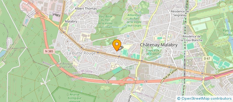 localisation de l'entreprise MONSIEUR KEVIN KHEZZAR  CHATENAY-MALABRY