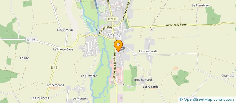 localisation de l'entreprise MONSIEUR KEVIN KIPRE  CHARNY OREE DE PUISAYE