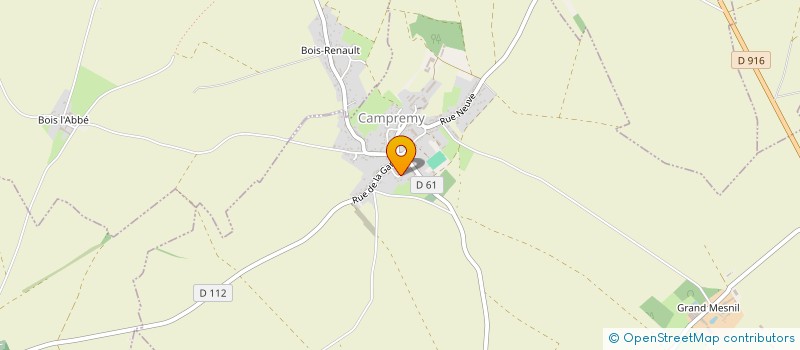 localisation de l'entreprise MONSIEUR KEVIN KLEINPOORT  CAMPREMY