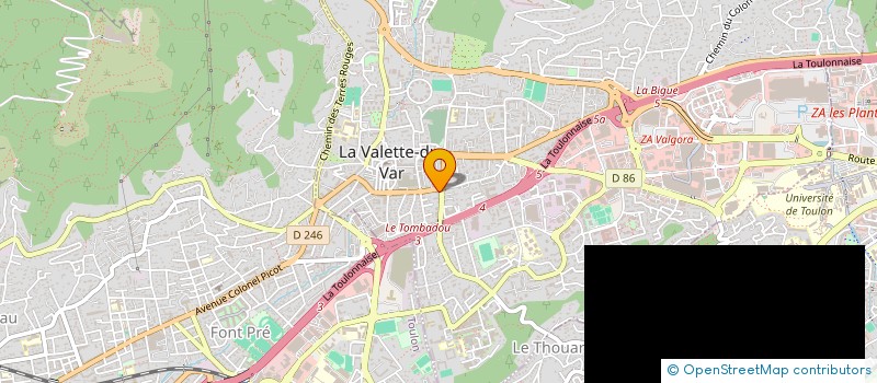 localisation de l'entreprise MONSIEUR KEVIN KLIMA  LA VALETTE-DU-VAR