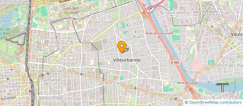 localisation de l'entreprise MONSIEUR KEVIN KOUMETIO  VILLEURBANNE