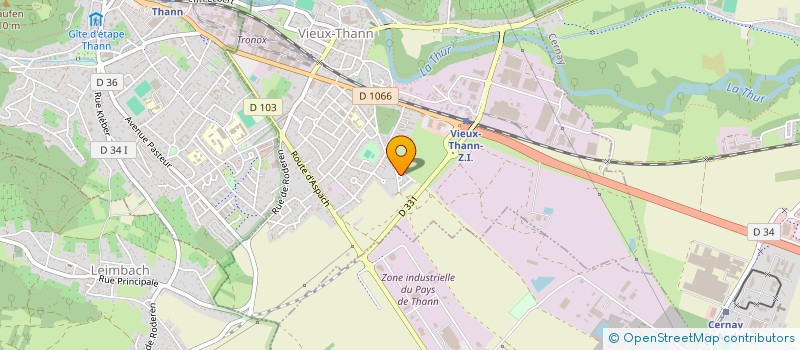 localisation de l'entreprise MONSIEUR KEVIN KRAEMER  VIEUX-THANN