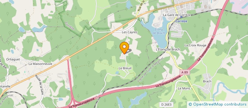 localisation de l'entreprise MONSIEUR KEVIN LABBAT  GIMEL-LES-CASCADES