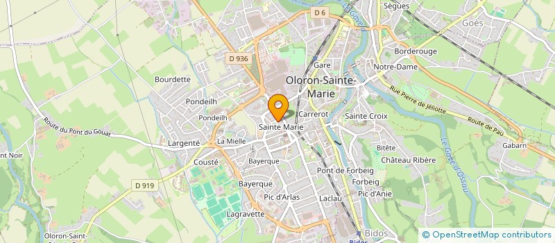 localisation de l'entreprise MONSIEUR KEVIN LABOURDETTE  OLORON SAINTE MARIE