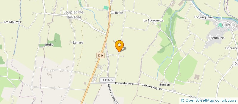 localisation de l'entreprise MONSIEUR KEVIN LACAVE  FONTET