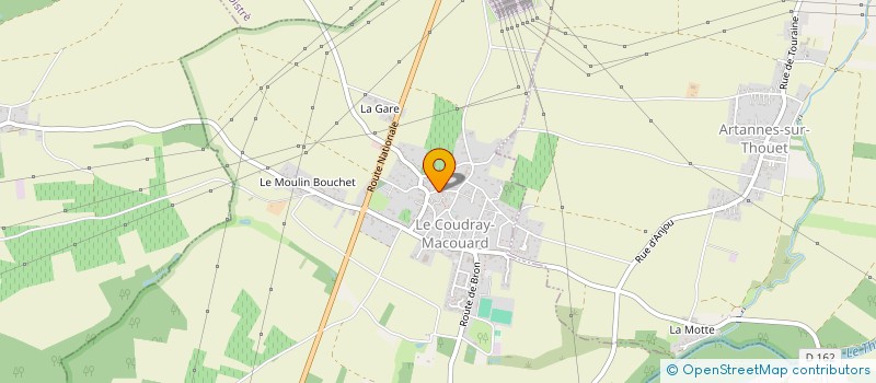 localisation de l'entreprise MONSIEUR KEVIN LACHAT  LE COUDRAY-MACOUARD