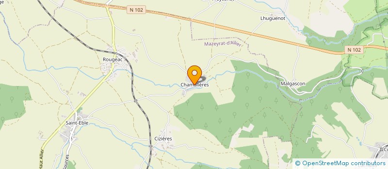 localisation de l'entreprise MONSIEUR KEVIN LADOUBLE  MAZEYRAT D ALLIER