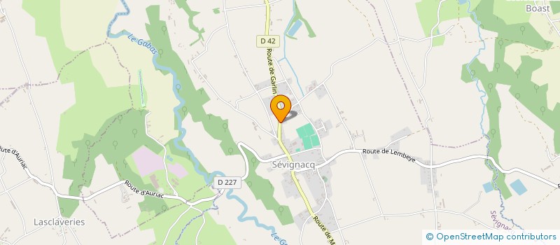 localisation de l'entreprise MONSIEUR KEVIN LAFARGUE DIT HAURET  SEVIGNACQ