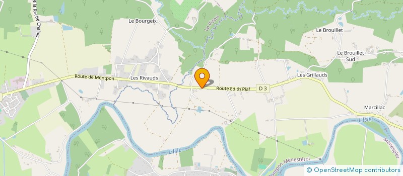 localisation de l'entreprise MONSIEUR KEVIN LAFON  MONTPON-MENESTEROL