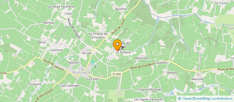 localisation de l'entreprise MONSIEUR KEVIN LAFON  MONTAGNE