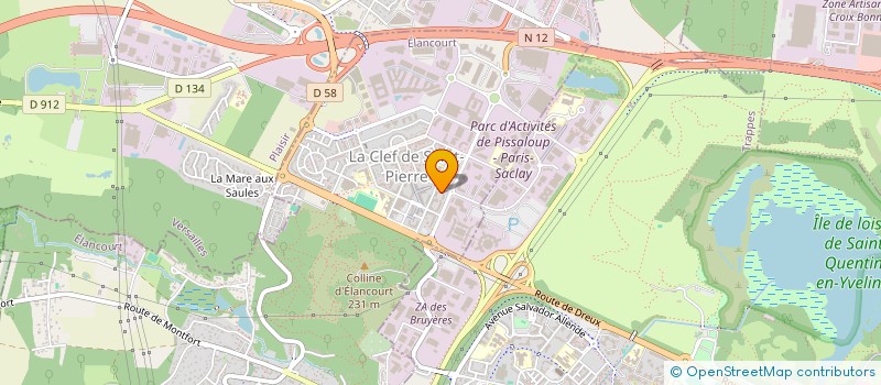 localisation de l'entreprise MONSIEUR KEVIN LAFORME  ELANCOURT