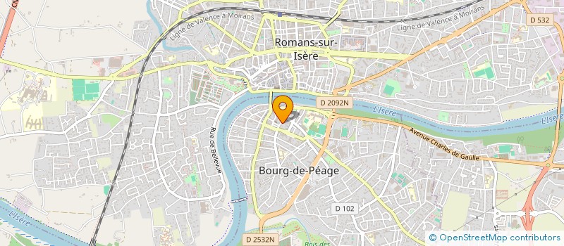 localisation de l'entreprise MONSIEUR KEVIN LAGARRIGUE  BOURG-DE-PEAGE