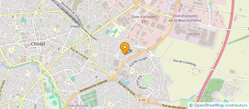 localisation de l'entreprise MONSIEUR KEVIN LAGOUTTE à CHOLET