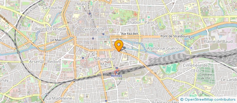 localisation de l'entreprise MONSIEUR KEVIN LAGRANGE  RENNES