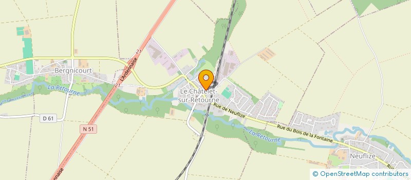 localisation de l'entreprise MONSIEUR KEVIN LAMBERT  LE CHATELET-SUR-RETOURNE