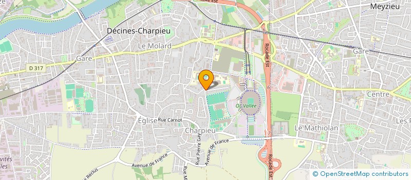 localisation de l'entreprise MONSIEUR KEVIN LANDAUER  DECINES-CHARPIEU