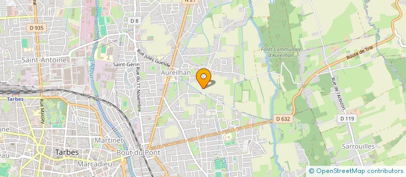 localisation de l'entreprise MONSIEUR KEVIN LANDRIAU  AUREILHAN