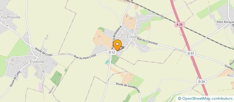 localisation de l'entreprise MONSIEUR KEVIN LANGEVIN  CRITOT