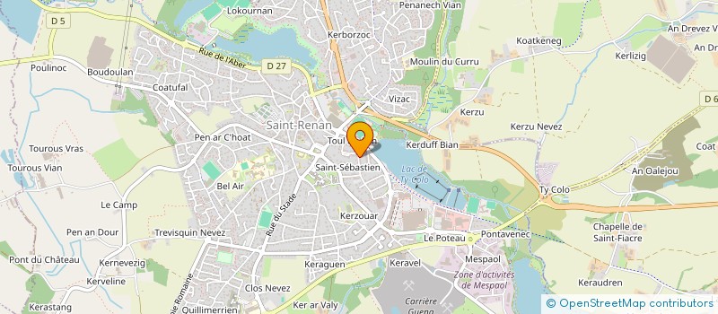 localisation de l'entreprise MONSIEUR KEVIN LANSONNEUR  SAINT-RENAN