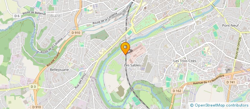 localisation de l'entreprise MONSIEUR KEVIN LAPORTE  POITIERS