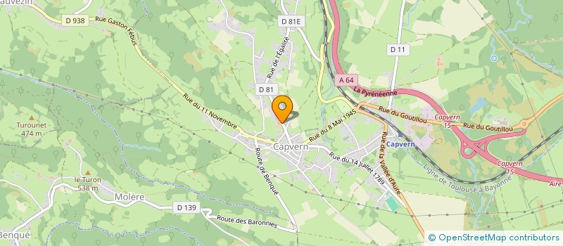 localisation de l'entreprise MONSIEUR KEVIN LARAN  CAPVERN