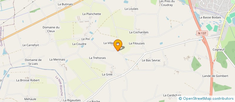 localisation de l'entreprise MONSIEUR KEVIN LASSECHERE  BAIN-DE-BRETAGNE