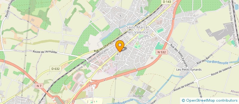 localisation de l'entreprise MONSIEUR KEVIN LAUGIER à SAINT-MARCEL-LES-VALENCE