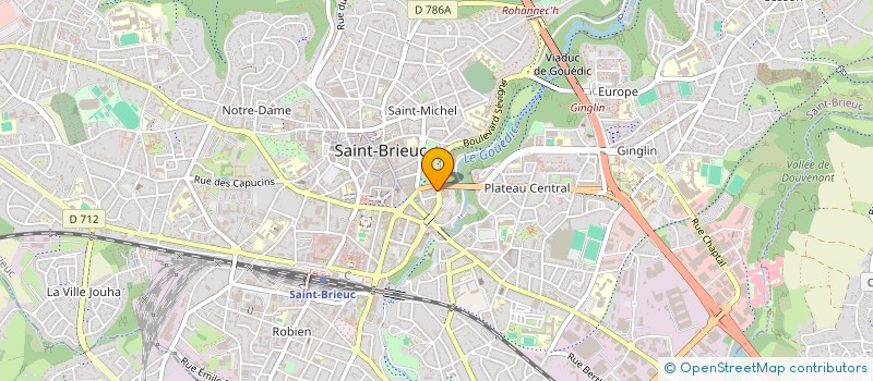 localisation de l'entreprise MONSIEUR KEVIN LAURENT  SAINT-BRIEUC