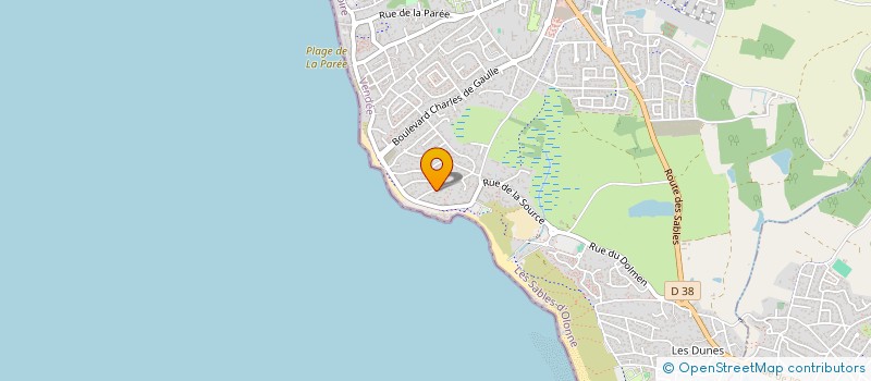 localisation de l'entreprise MONSIEUR KEVIN LAURENT JOSEPH THIEBOT  BRETIGNOLLES-SUR-MER