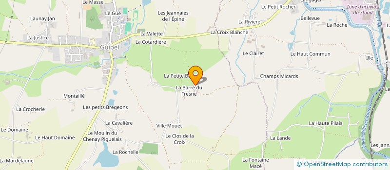 localisation de l'entreprise MONSIEUR KEVIN LAURET  GUIPEL