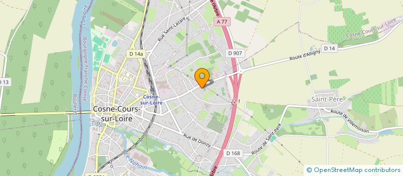 localisation de l'entreprise MONSIEUR KEVIN LAURET à COSNE-COURS-SUR-LOIRE