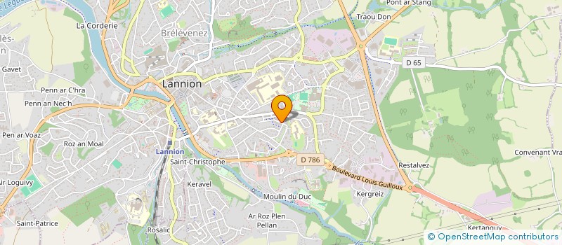 localisation de l'entreprise MONSIEUR KEVIN LE BASTARD  LANNION
