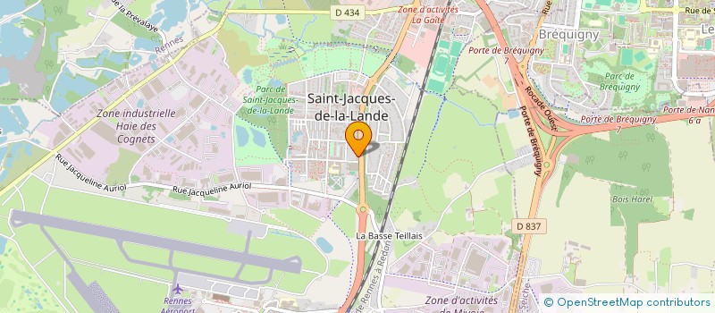 localisation de l'entreprise MONSIEUR KEVIN LE CAHAIN  SAINT-JACQUES-DE-LA-LANDE