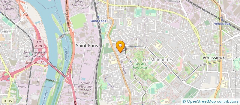 localisation de l'entreprise MONSIEUR KEVIN LE COZ  VENISSIEUX