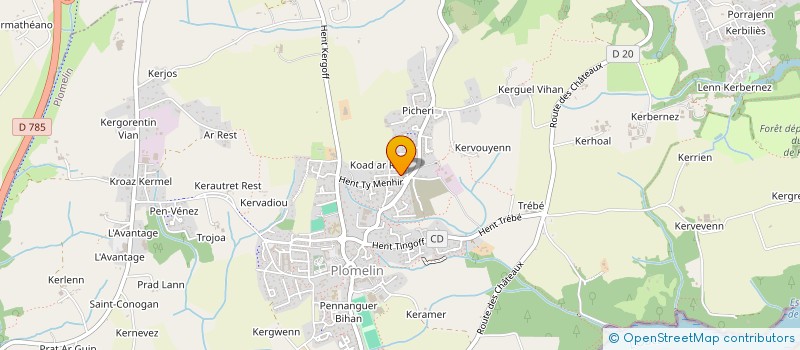 localisation de l'entreprise MONSIEUR KEVIN LE DANTEC à QUIMPER